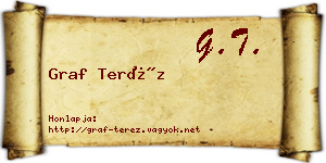 Graf Teréz névjegykártya