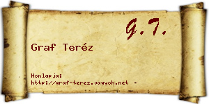 Graf Teréz névjegykártya